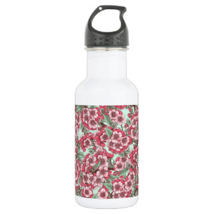 Bouteille D'eau Fleur de cerisier rose et menthe