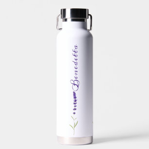 Bouteille D'eau Fleur de lavande avec nom personnalisé