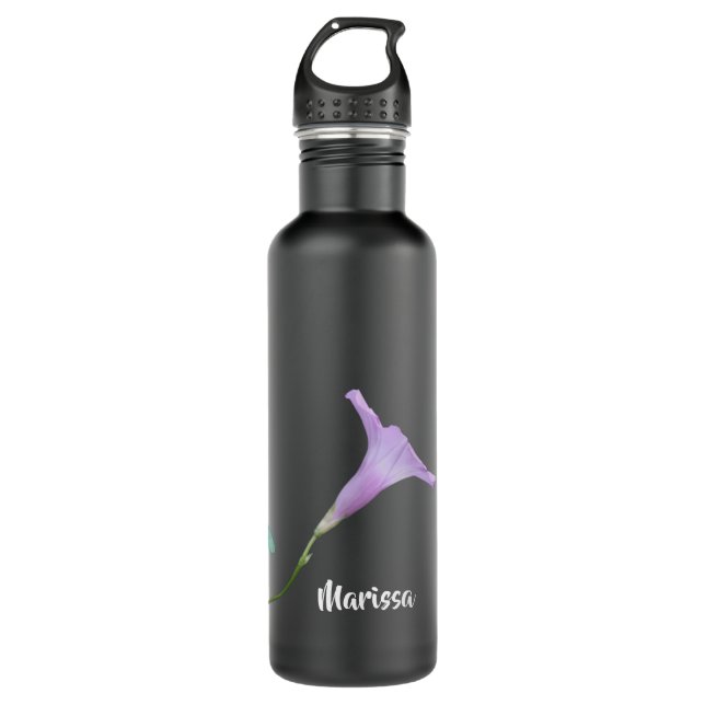 Bouteille D'eau Fleur de Petunia sauvage, personnalisée (Devant)
