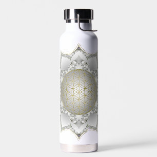 Bouteille D'eau Fleur de Vie - Mandala Fleurs 1