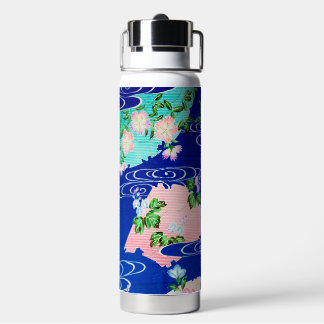 Bouteille D'eau Fleur et eau courante, design japonais