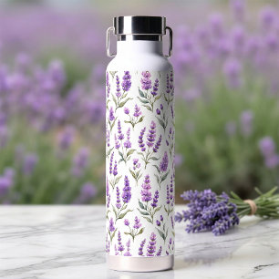 Bouteille D'eau Fleurs de Sauge Violette Lavande Verte
