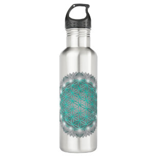 Bouteille D'eau FLEURS DE VIE - Géométrie Sacrée Lumière 2