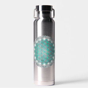 Bouteille D'eau FLEURS DE VIE - Géométrie Sacrée Lumière 2