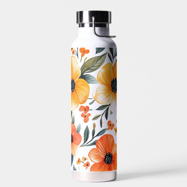 Bouteille D'eau Fleurs Floral Pattern Sublimation-95654 (Gauche)