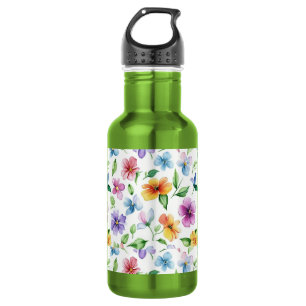 Bouteille D'eau Fleurs Motif Floral Sublimation-95652