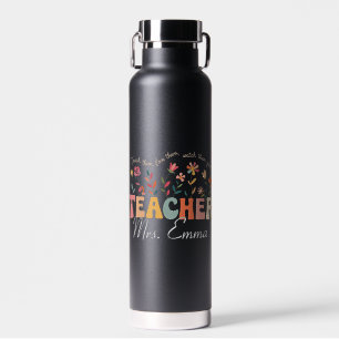 Bouteille D'eau Fleurs Super personnalisées Enseignant Cadeau pers