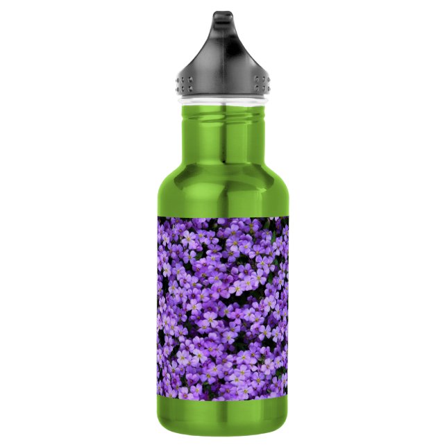 Bouteille D'eau Fleurs violettes (Droite)