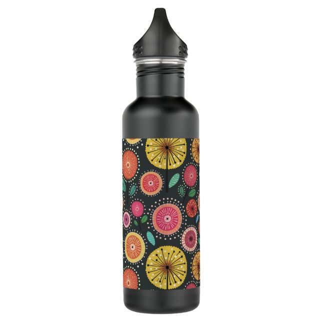 Bouteille D'eau Floral folklorique moderne Boho Scandi (Gauche)