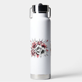Bouteille d'eau florale