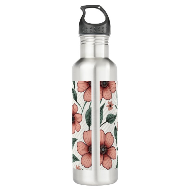 bouteille d'eau florale (Dos)