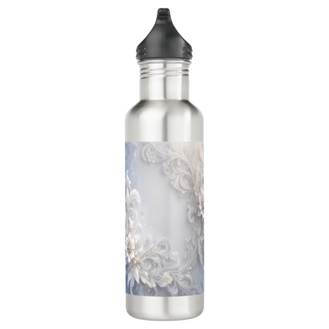 Bouteille d'eau florale blanche (Droite)