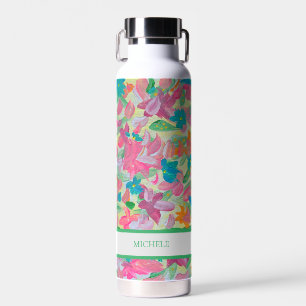 Bouteille d'eau florale Pastel Sunny