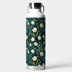 Bouteille d'eau florale personnalisée