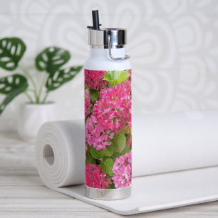 Bouteille D'eau Flore rose d'Hydrangée