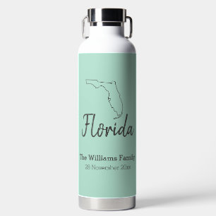 Bouteille D'eau Floride Carte d'État Réunion familiale personnalis