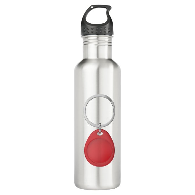 Bouteille D'eau Fob de clé RFID rouge (Devant)