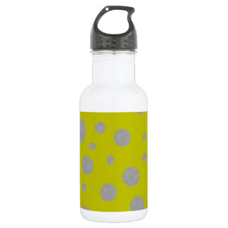 Bouteille D'eau Fond doré avec pois argentés