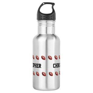 Bouteille D'eau Football, Nom Personnalisé, 