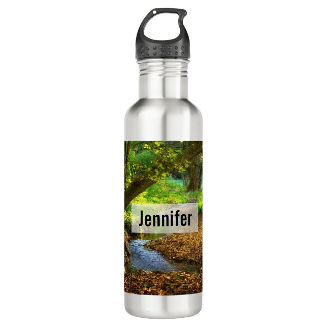 Bouteille D'eau Forest Creek Belle nature Paysage Photo (Devant)