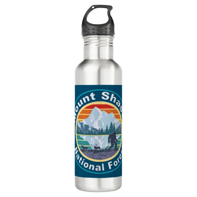 Bouteille D'eau Forêt nationale du mont Shasta Bigfoot (Devant)