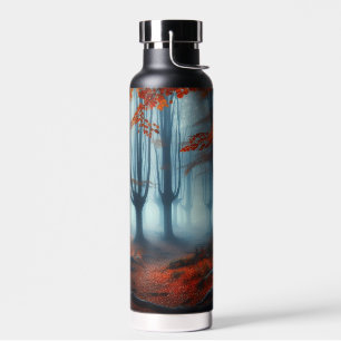 Bouteille D'eau Forêts éffrayantes d'automne avec un fantôme