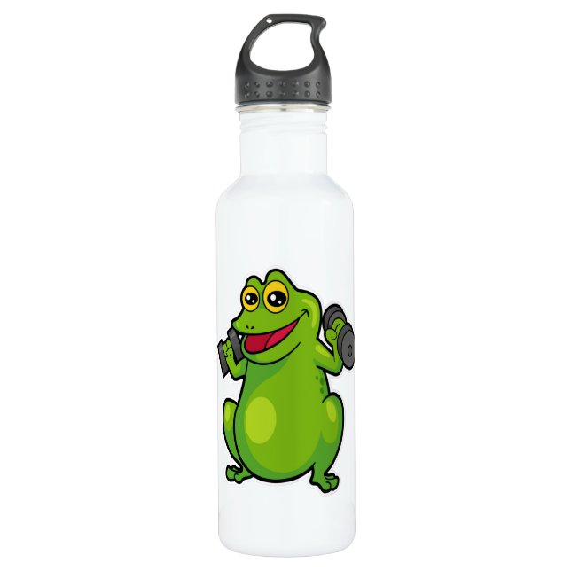 Bouteille D'eau Formation de grenouille à l'épaule avec cloches (Devant)