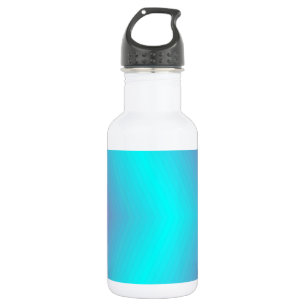 Bouteille D'eau Fractale bleue avec des tons roses
