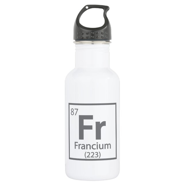 Bouteille D'eau Francium - French Science Periodic Table (Devant)