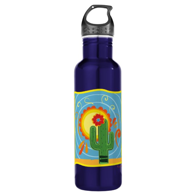 Bouteille D'eau Frida Kahlo Cactus Graphic (Devant)
