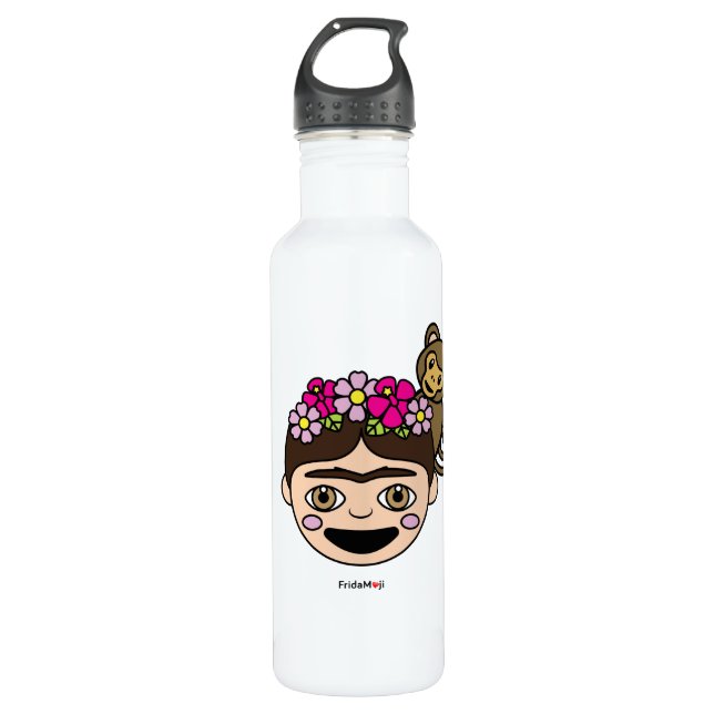 Bouteille D'eau Frida Kahlo | FridaMoji - Happy Frida (Devant)