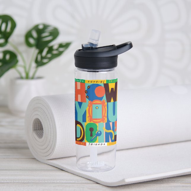 Bouteille D'eau FRIENDS™ | How You Doin' - Graphisme Vif (Yoga)
