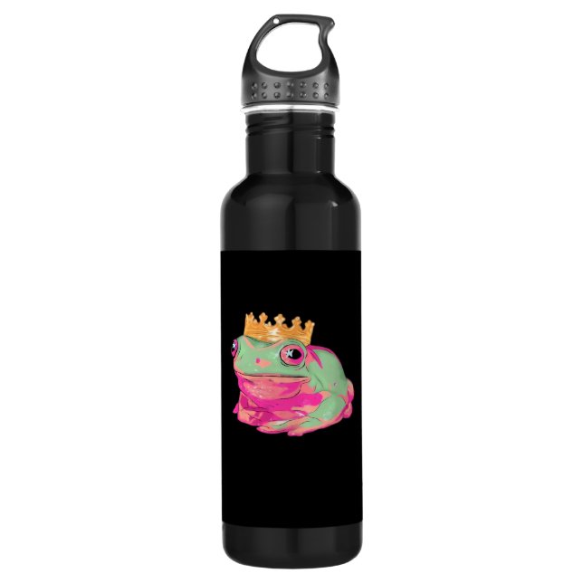 Bouteille D'eau Frog King Funky Meme Classic Style (Devant)