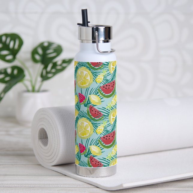 Bouteille D'eau Fruits de plage tropicaux Watermelon Lemon Pineapp (Yoga)