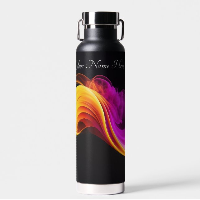 Bouteille D'eau Fumée abstraite (Avant)