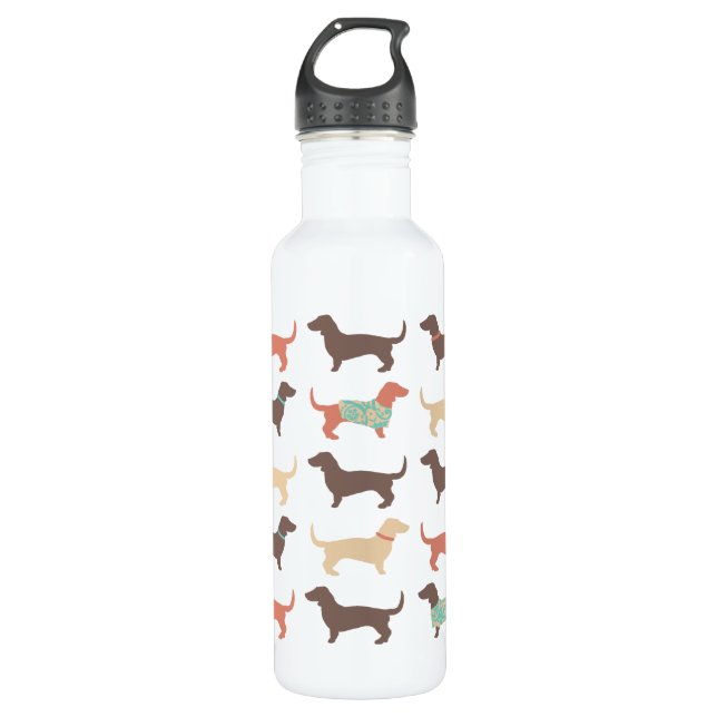 Bouteille D'eau Fun Dachshund Dog Motif (Devant)