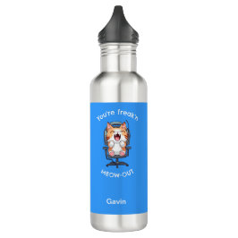 Bouteille D'eau Funny Cat Freak'n Meow Out