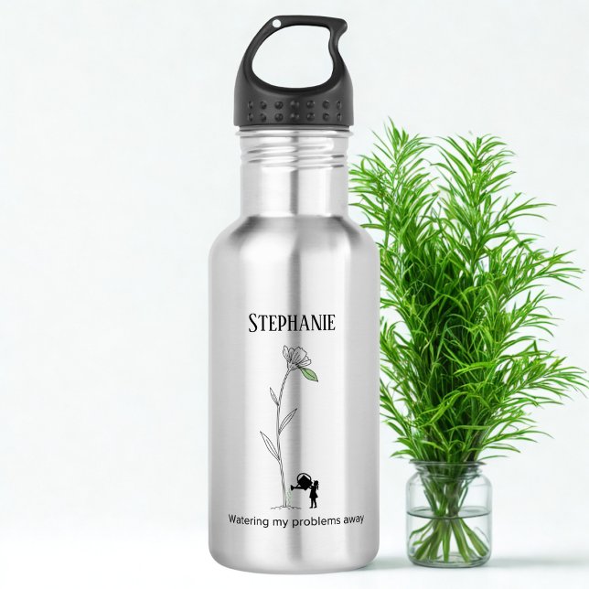 Bouteille D'eau Funny Female Gardener Water Bottle (Funny female gardener water bottle)