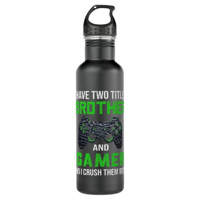 Bouteille D'eau Funny Gamer Quote Video Games Gaming Boys Brother (Devant)