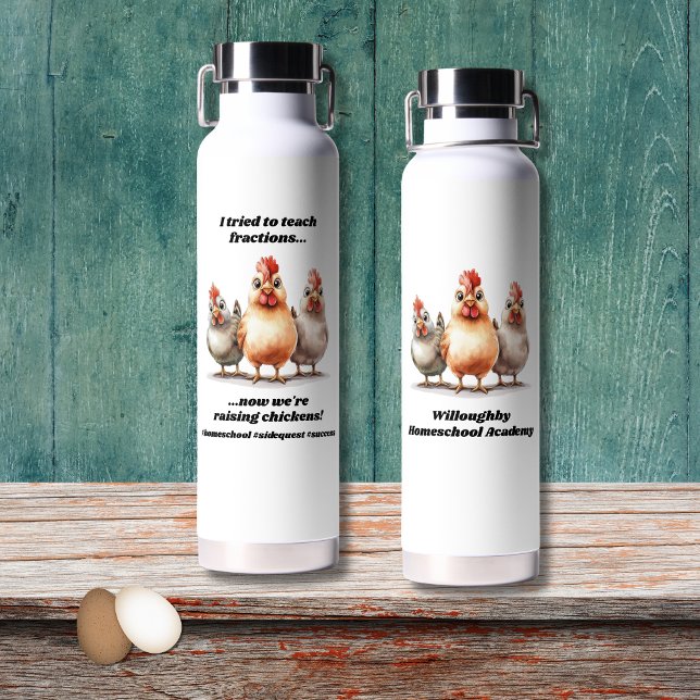 Bouteille D'eau Funny Homeschool poulet (Créateur téléchargé)