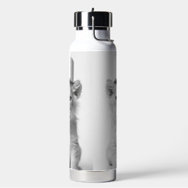 Bouteille D'eau Funny Lion Cub Wearing Toilet Paper Animal Photo