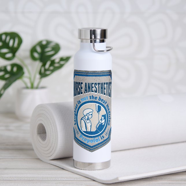Bouteille D'eau Funny Nurse Anesthetist Propofol Meilleur Médecine (Yoga)
