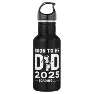 Bouteille D'eau Futur Papa Prévu 2025 Nouveau Papa À Venir