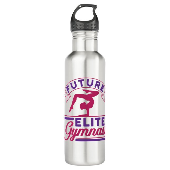 Bouteille D'eau Future Elite Gymnaste Gymnastique Femmes Filles (Devant)