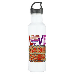 Bouteille D'eau Game Over Love and Heart