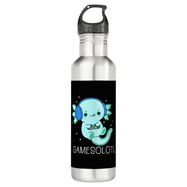 Bouteille D'eau Gamesolotl Axolotl Gamer (Devant)