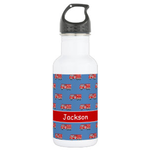 Bouteille D'eau Garçon personnalisé Motif de camion de pompiers