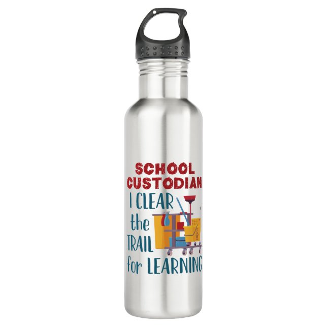 Bouteille D'eau Gardien de l'école J'efface le sentier de l'appren (Devant)