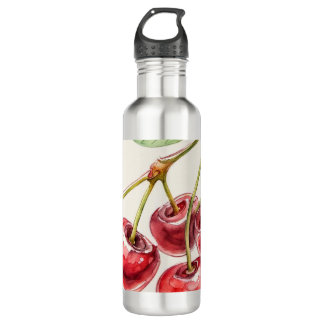 Bouteille D'eau Garrafa de água Cerejas
