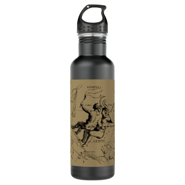 Bouteille D'eau Gemini Constellation Hevelius 1690 mai12-juin20 (Devant)